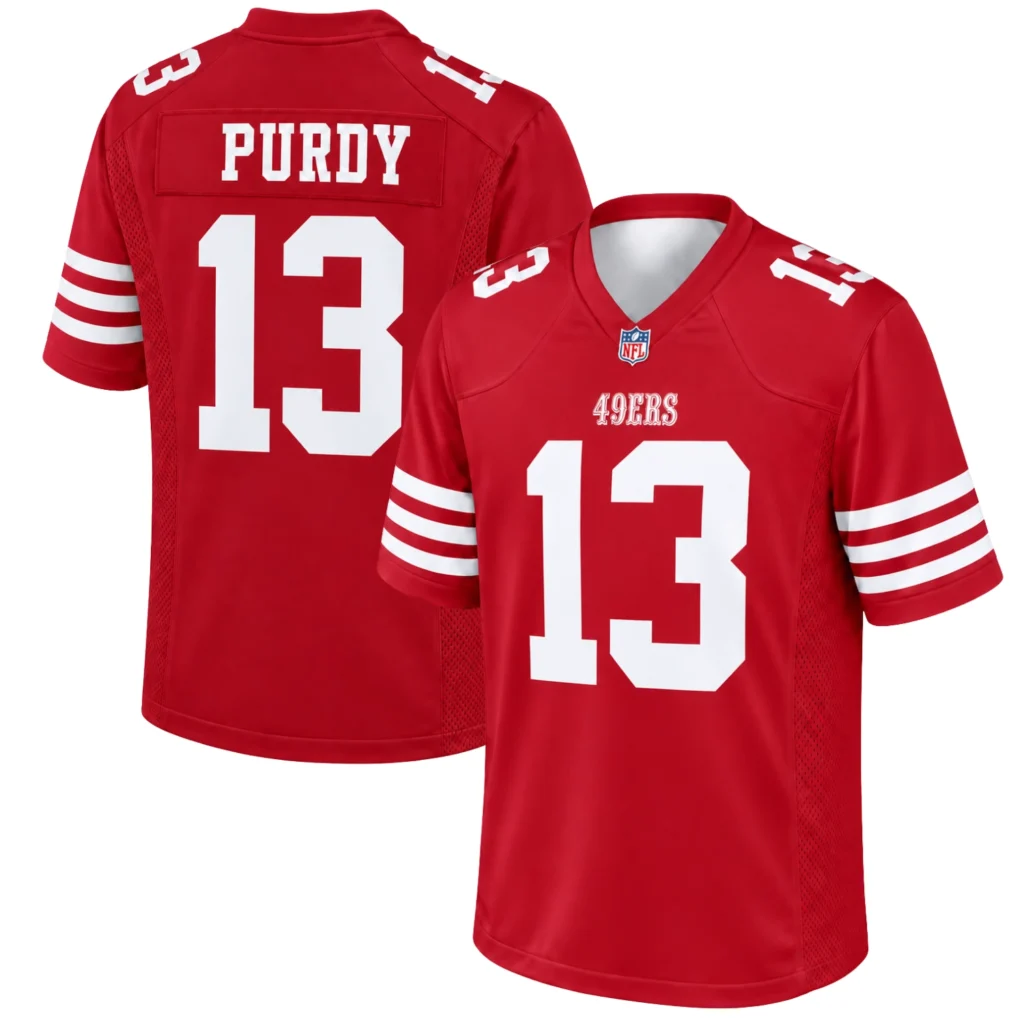 49ers Brock Purdy Scarlet Jersey - Legendary Fan Style