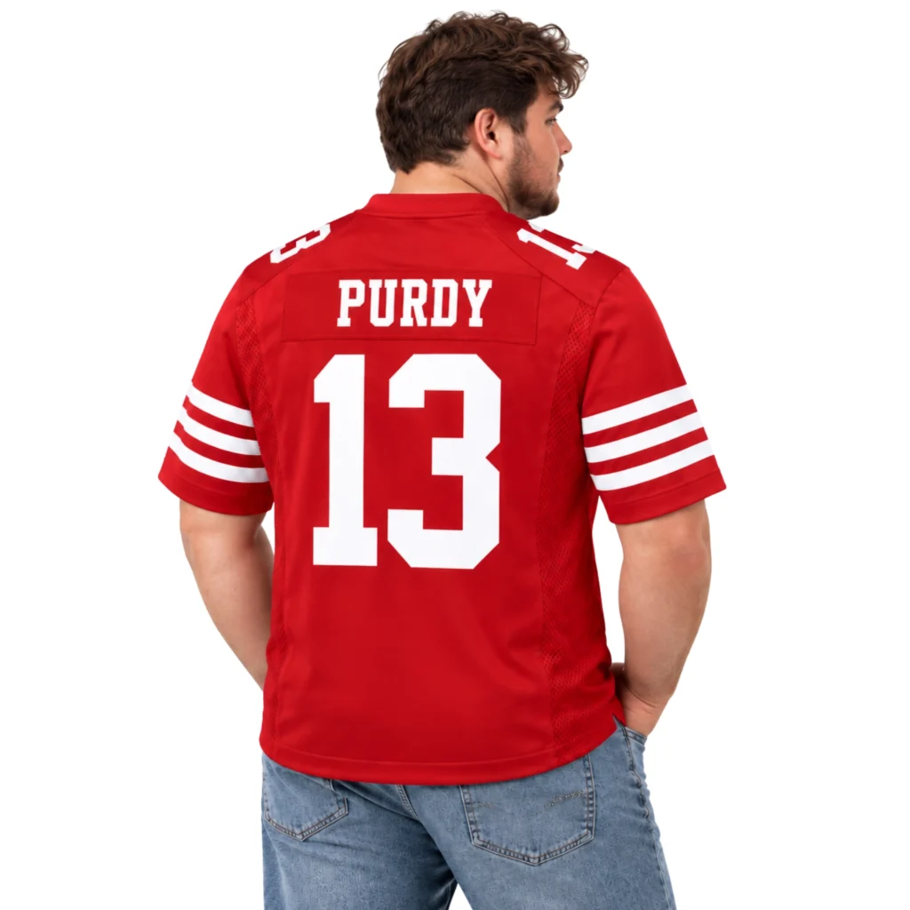 49ers Brock Purdy Scarlet Jersey - Legendary Fan Style
