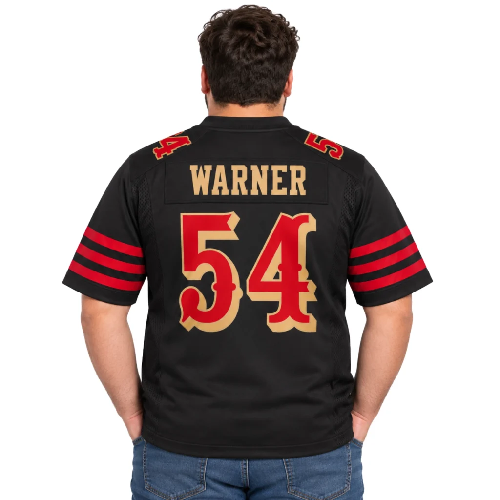 49ers Fred Warner Black Rivalries Jersey - Legendary Style