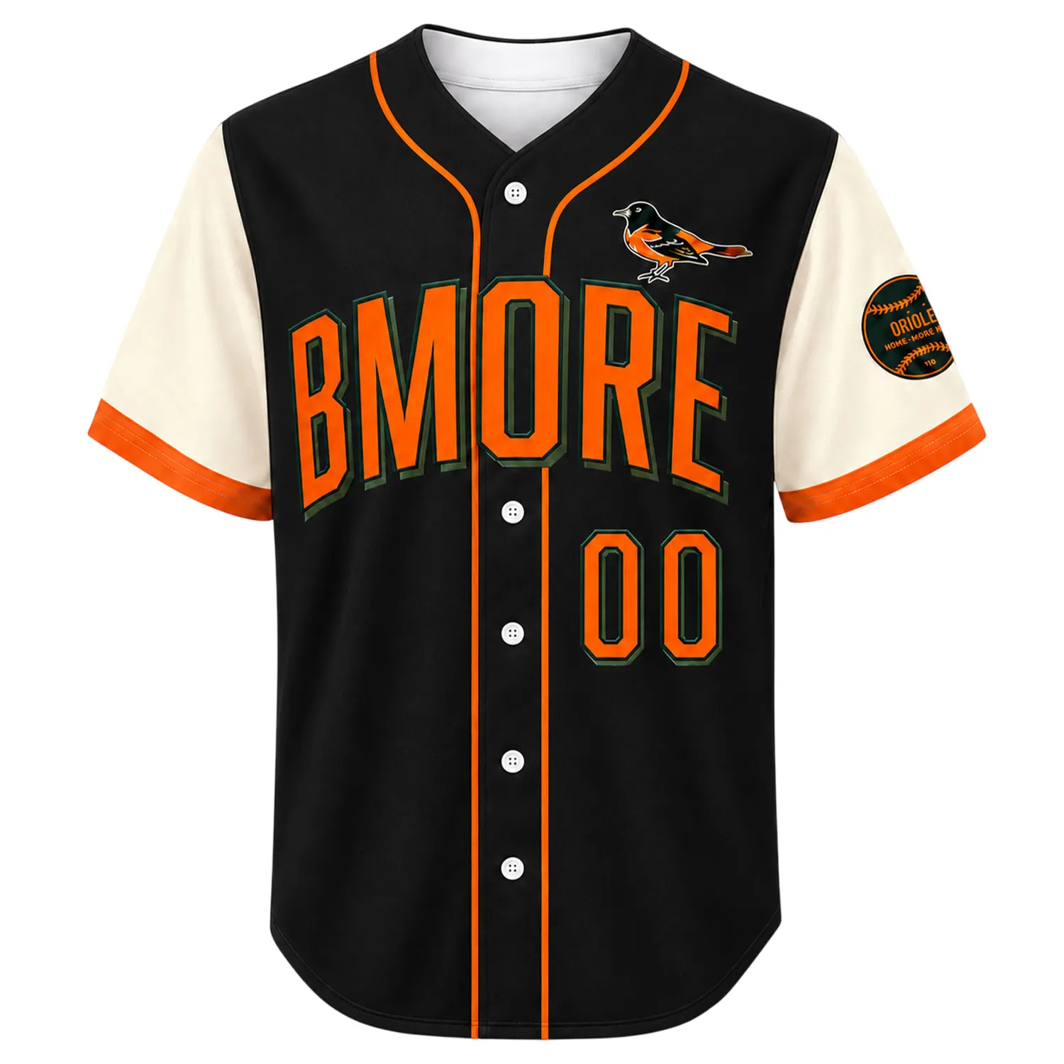 Orioles Baseball Jersey Throwback Elite Custom Tee - Image 2