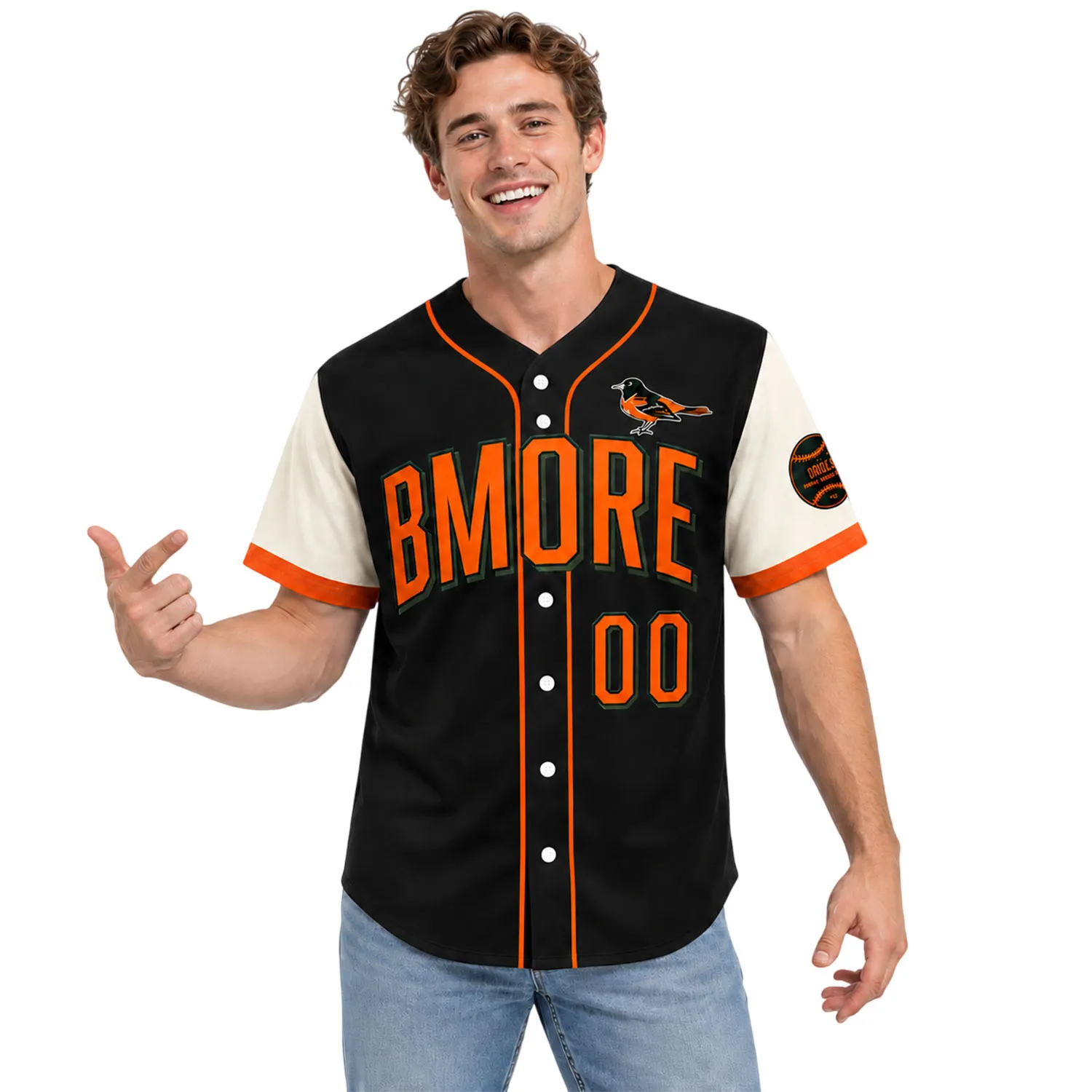 Orioles Baseball Jersey Throwback Elite Custom Tee - Image 4