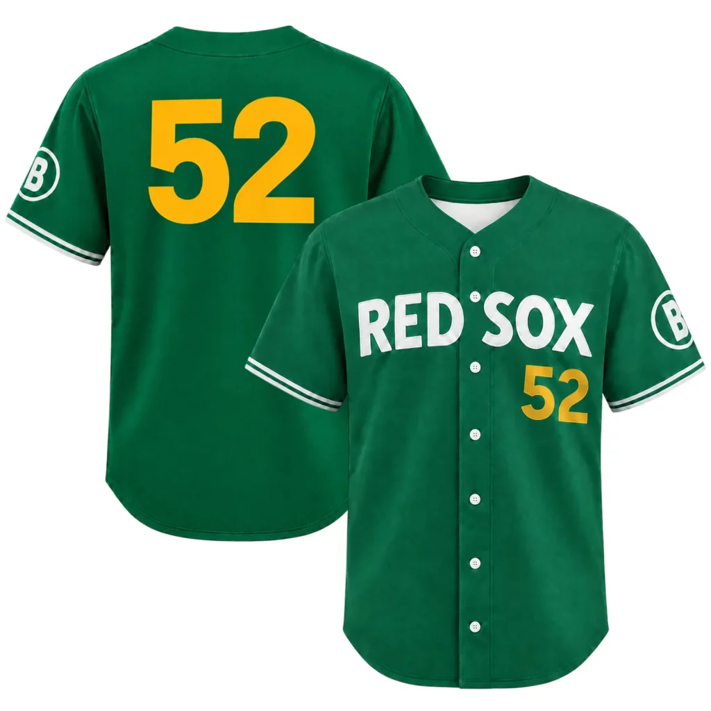 Wilyer Abreu Red Sox Green Jersey Bold Number