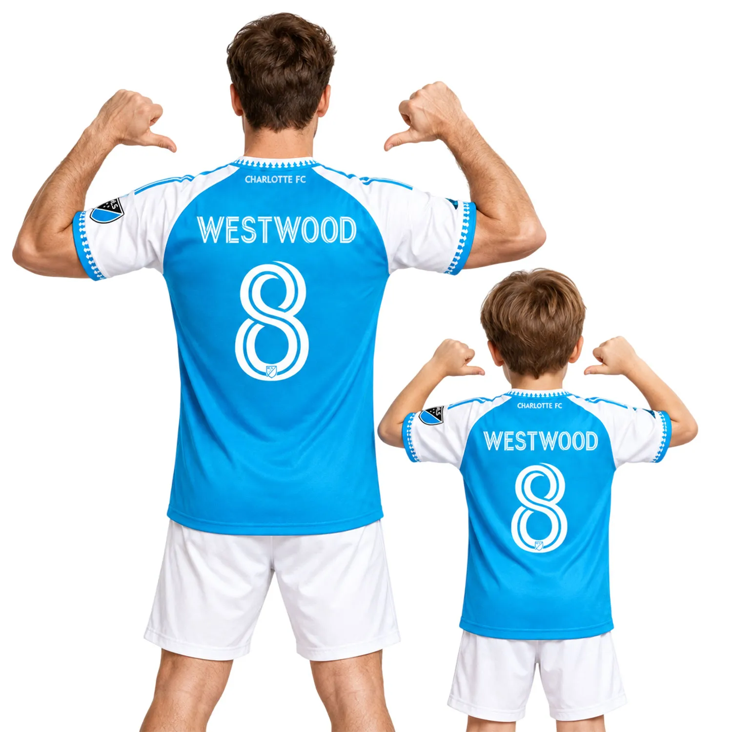 Ashley Westwood Blue Jersey Vibrant Custom Charlotte FC Player 2026 - Image 5