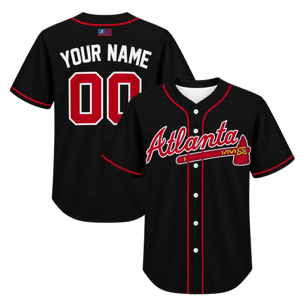 Atlanta Braves Black Jersey Dynamic Fan Style