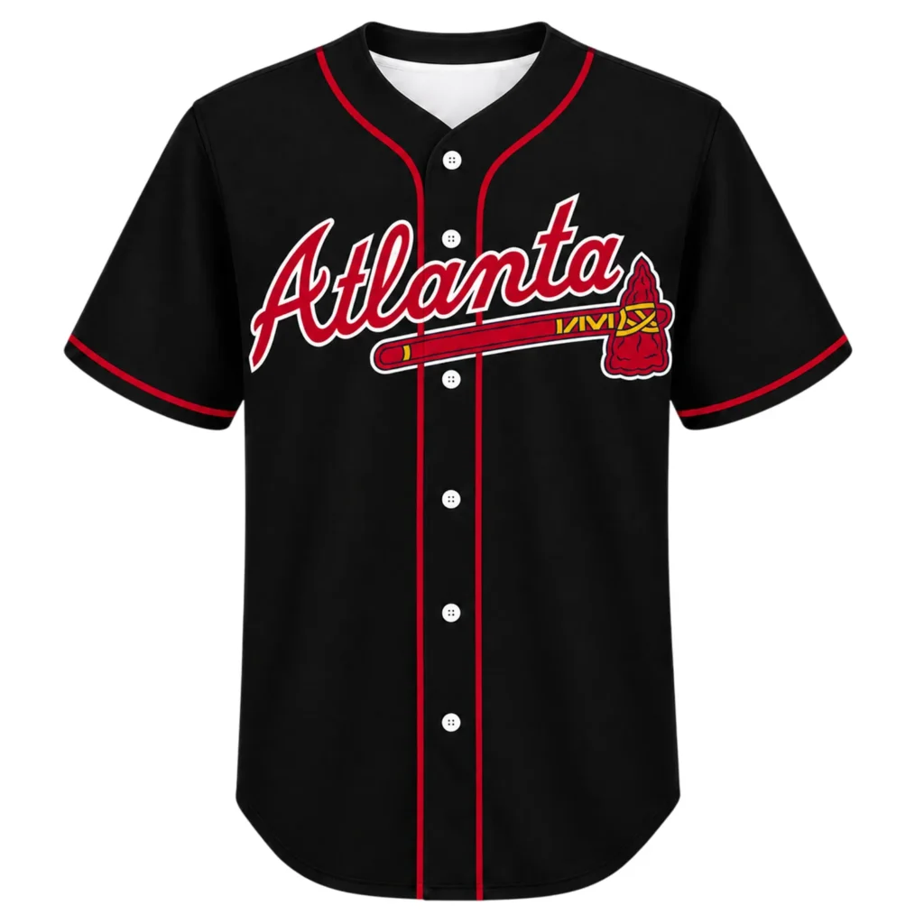 Atlanta Braves Black Jersey Dynamic Fan Style