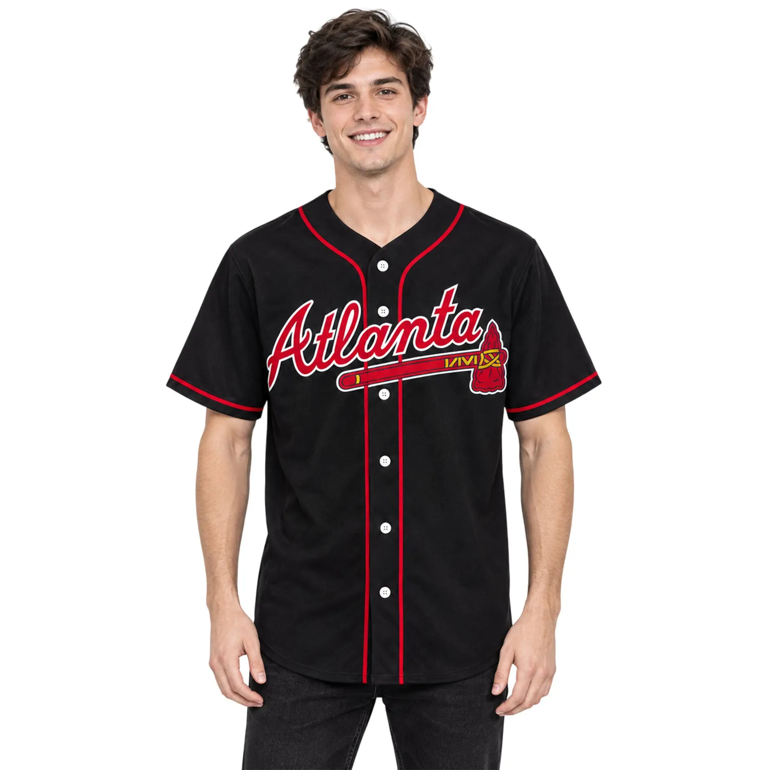Atlanta Braves Black Jersey Dynamic Fan Style - Image 4