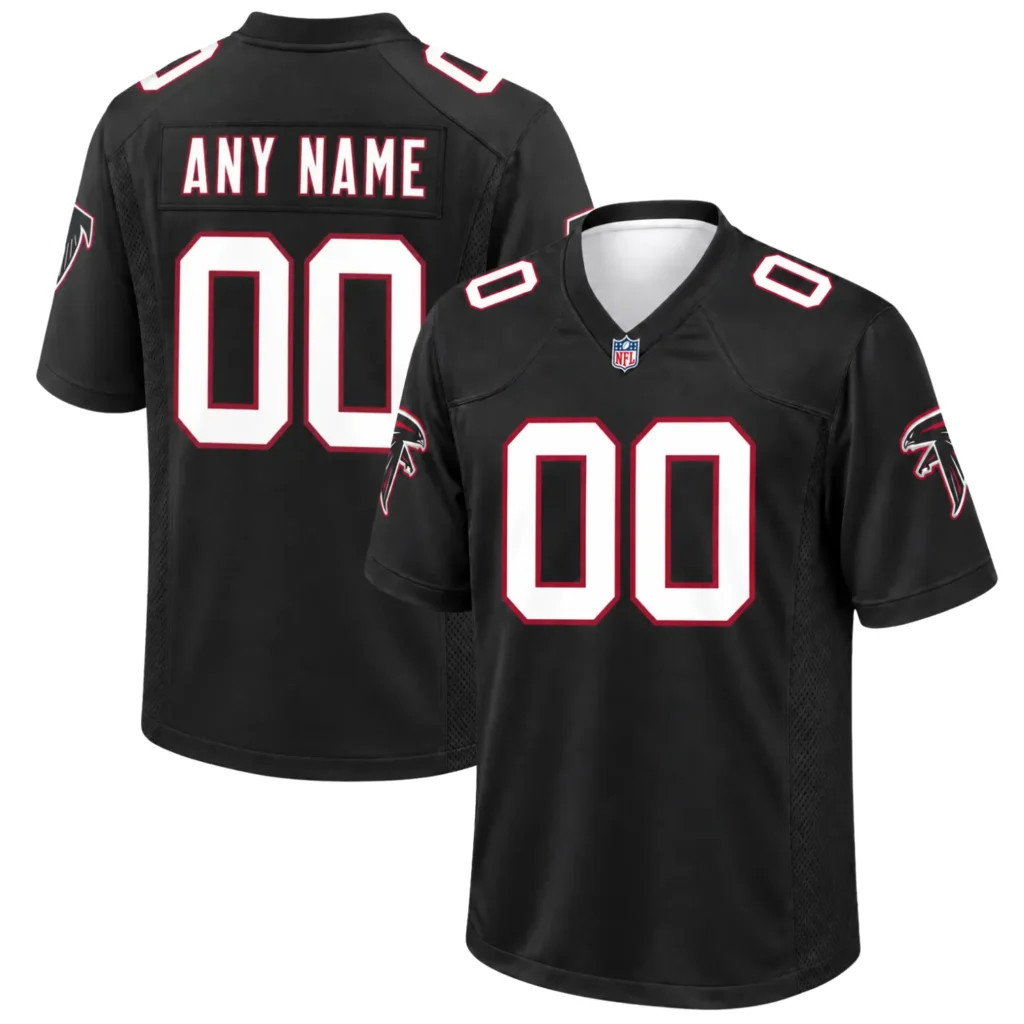 Atlanta Falcons Black Throwback Jersey - Personalized Bold Edge