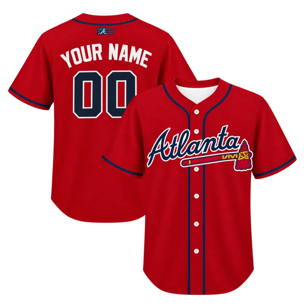 Atlanta Red Jersey Custom Memorable Fan Apparel