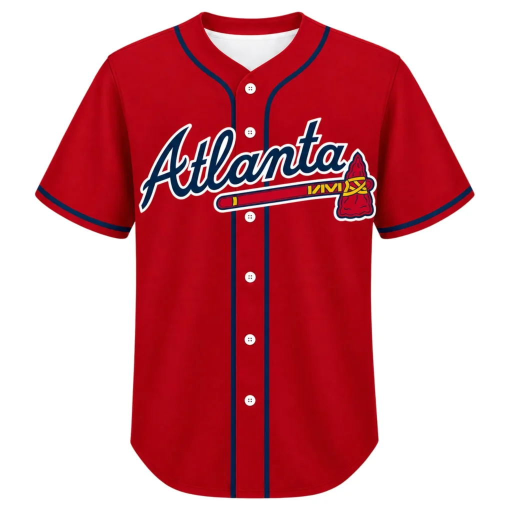 Atlanta Red Jersey Custom Memorable Fan Apparel