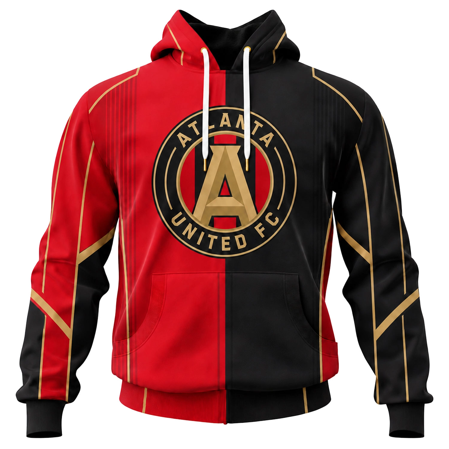 Atlanta United FC Hoodie Custom Exclusive Split Color - Image 2