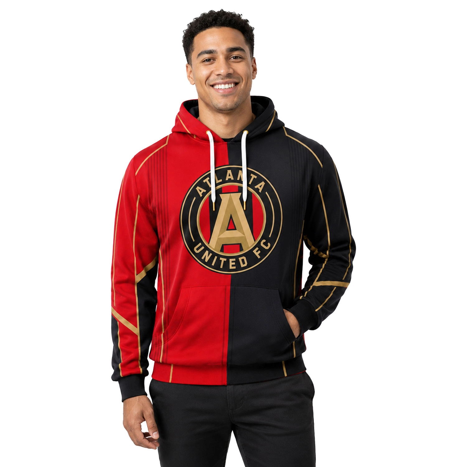 Atlanta United FC Hoodie Custom Exclusive Split Color - Image 4