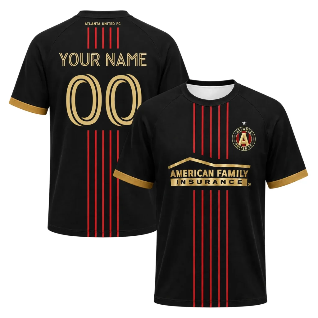 Atlanta United Personalized Black Jersey – Epic Fan Kit