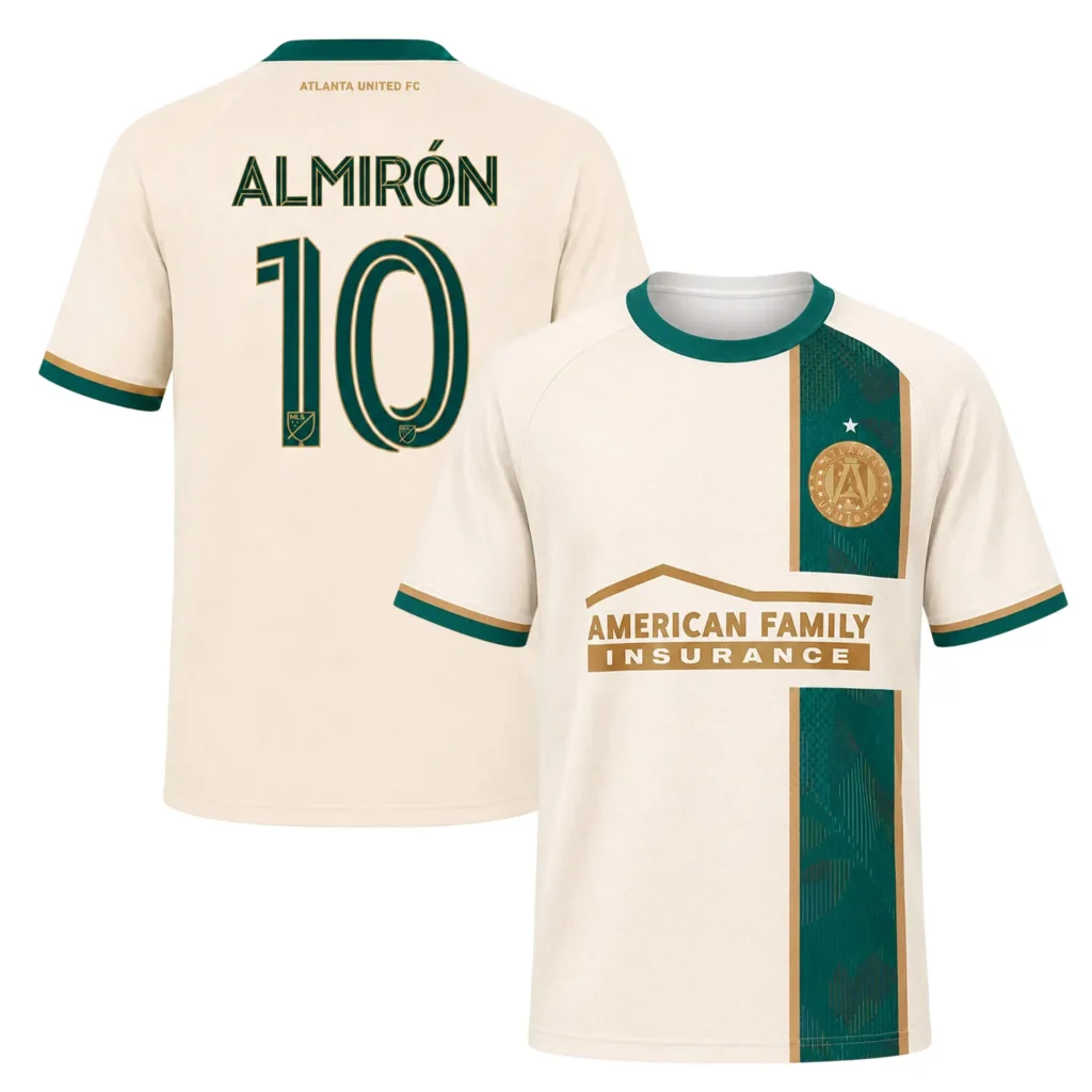 Atlanta United Soccer Jersey Miguel Almiron Bold Fanwear