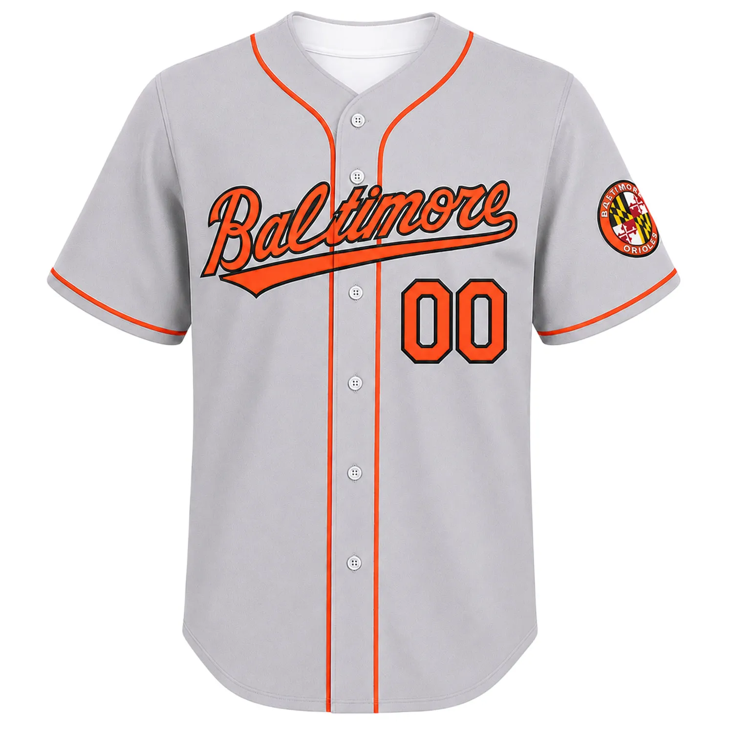 Baltimore Orioles Baseball Jersey Classic Bold Vintage Style - Image 2