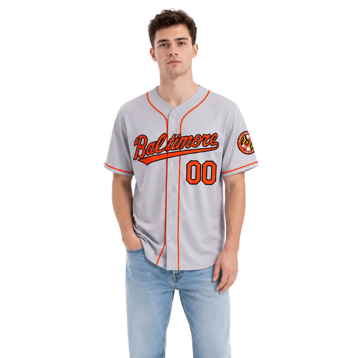 Baltimore Orioles Baseball Jersey Classic Bold Vintage Style - Image 4