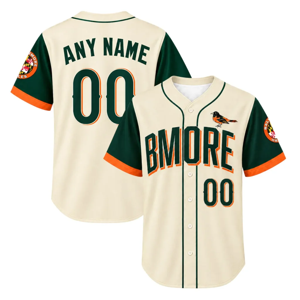 Baltimore Orioles City Connect jersey Custom Vibrant Fan Apparel