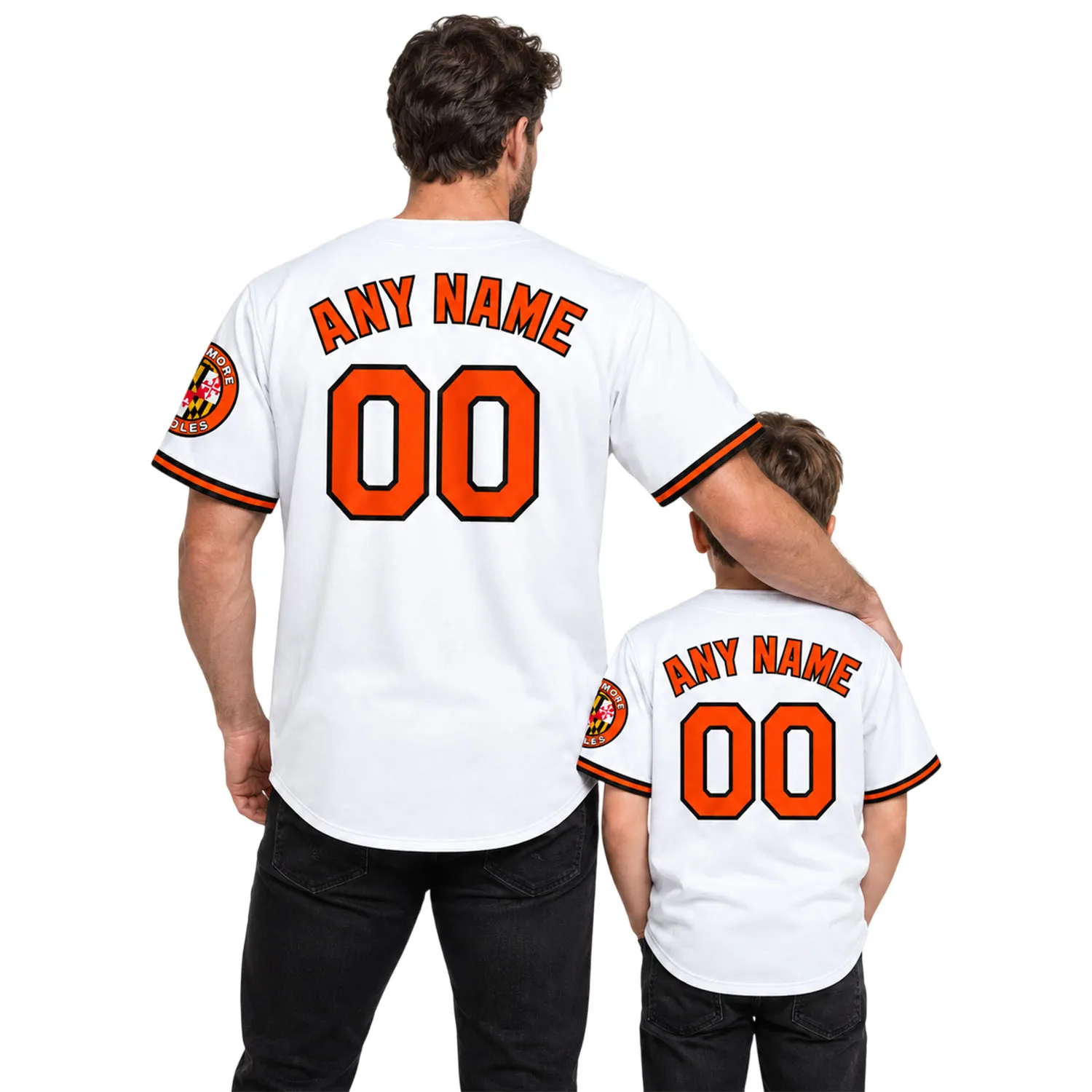Kids Baltimore Orioles White Jersey Custom Legendary Team Spirit - Image 4