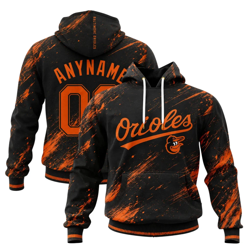Baltimore Orioles Hoodie Custom Name & Number Special Merch Sport