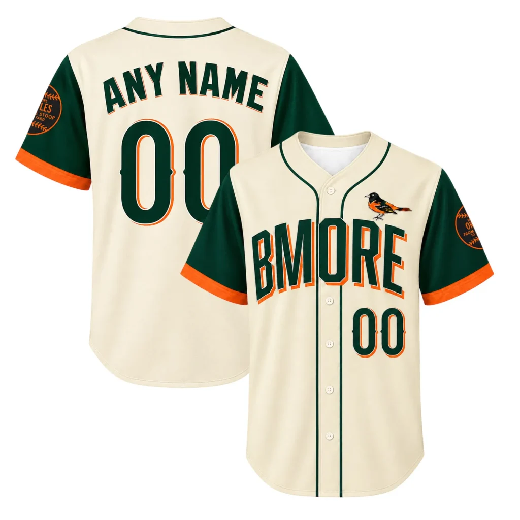 Baltimore Orioles Jersey City Connect Custom Dazzling Fan Apparel