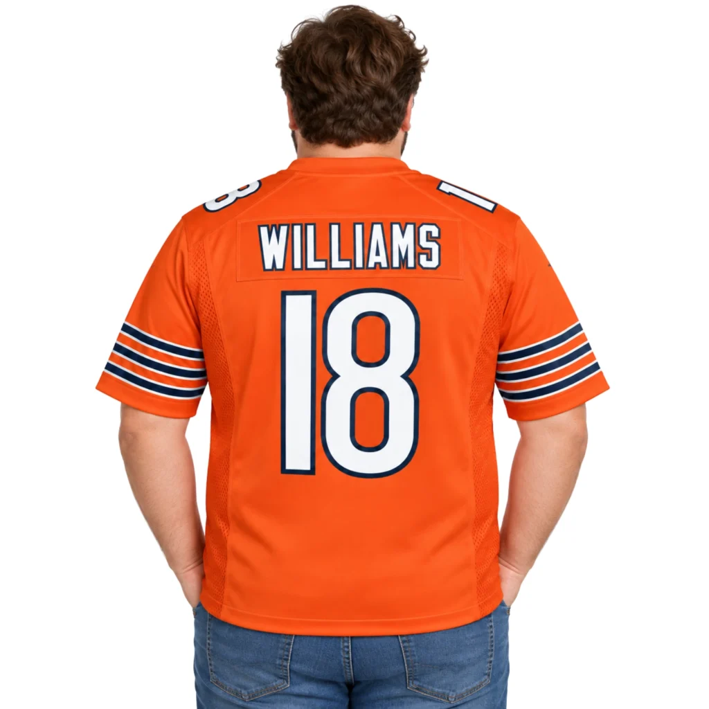 Bears Caleb Williams Orange Jersey - Fierce Style