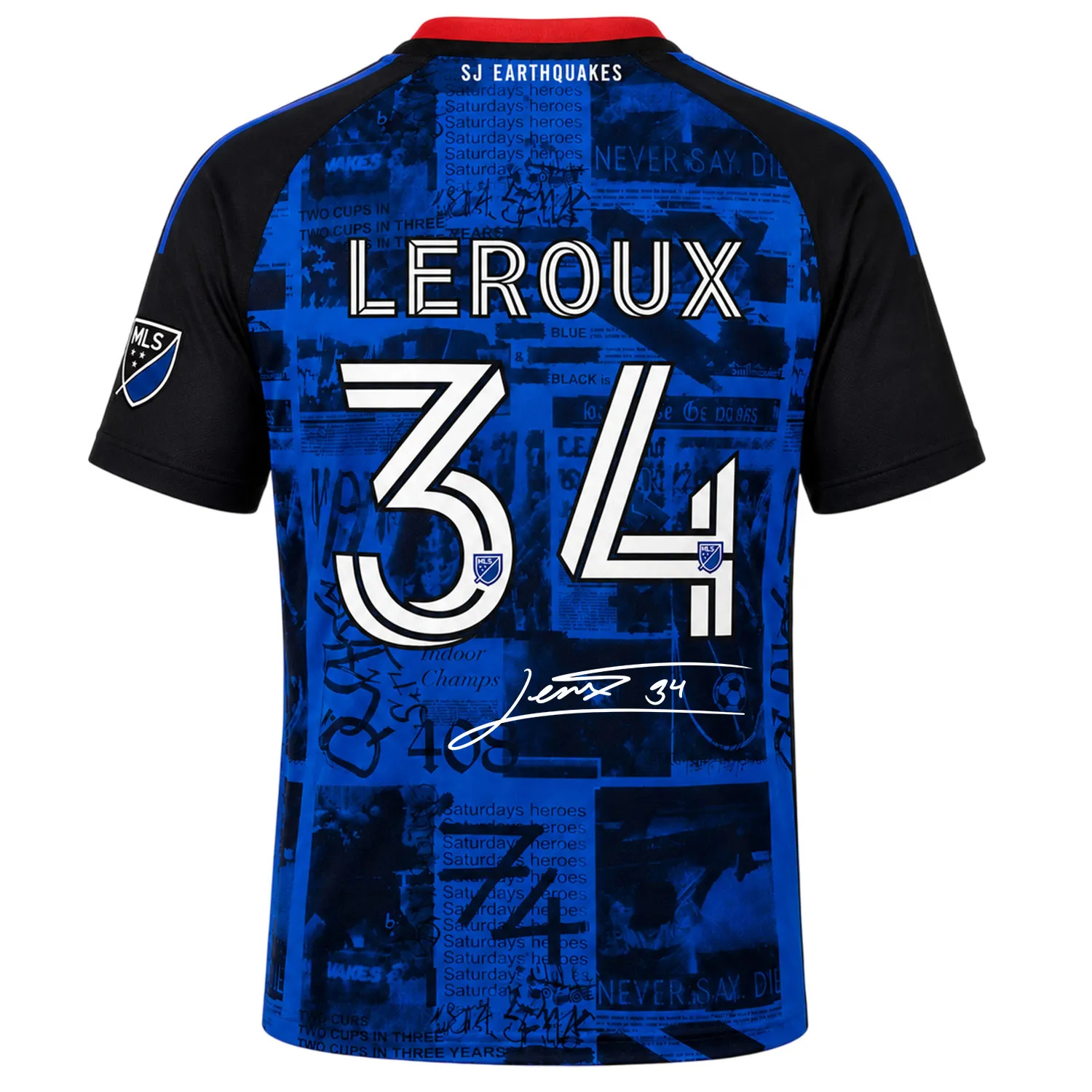 Beau Leroux Fan Jersey Dynamic Quakes Merch Sport - Image 3
