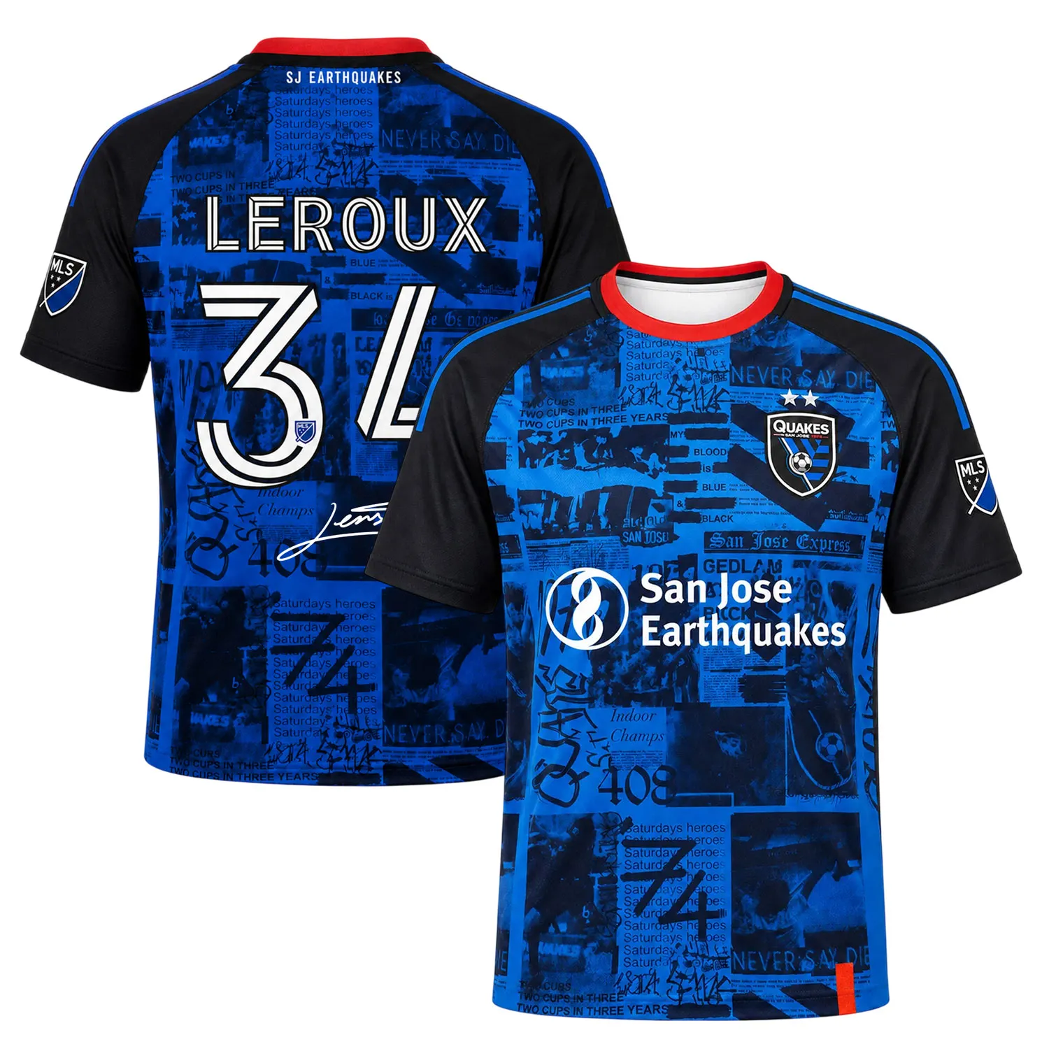 Beau Leroux Fan Jersey Dynamic Quakes Merch Sport
