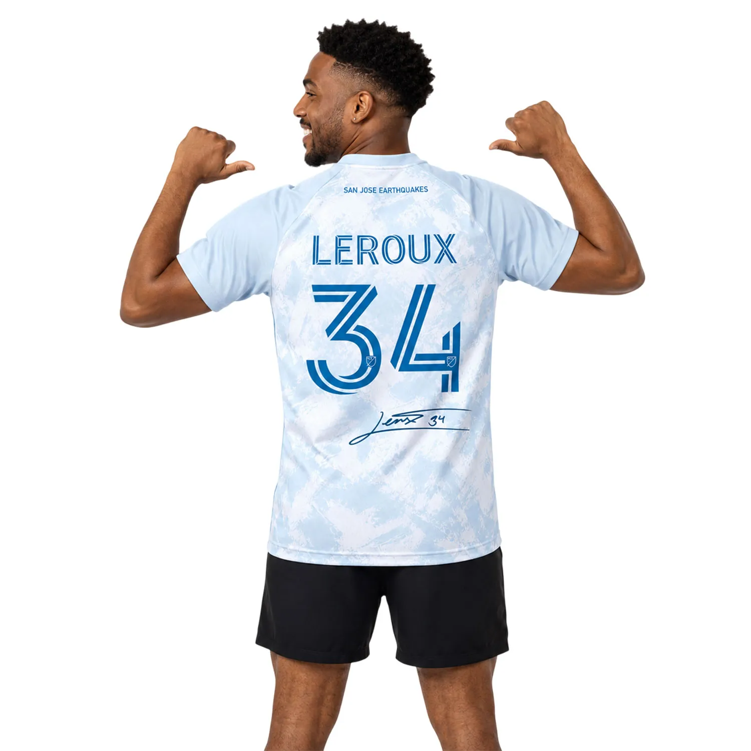 Beau Leroux Soccer Kit Signature San Jose Quakes Jersey Special - Image 4