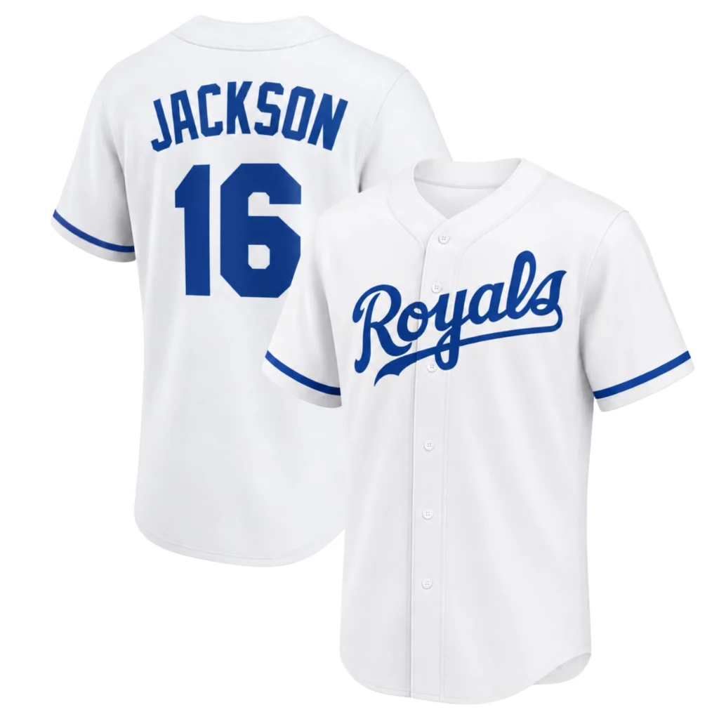 Bo Jackson Kansas City Royals Home Jersey – Legendary White Style