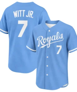 Bobby Witt Jr Blue Player Jersey – Bold Royals Style