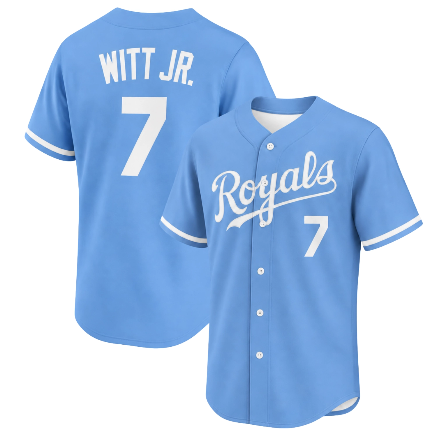 Bobby Witt Jr Blue Player Jersey – Bold Royals Style