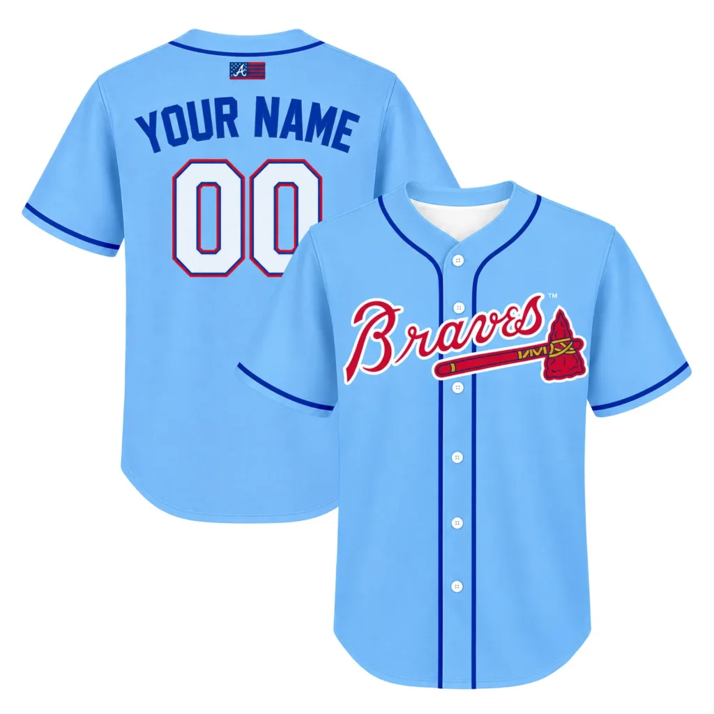 Braves Blue Jersey – Vibrant Atlanta Custom Style
