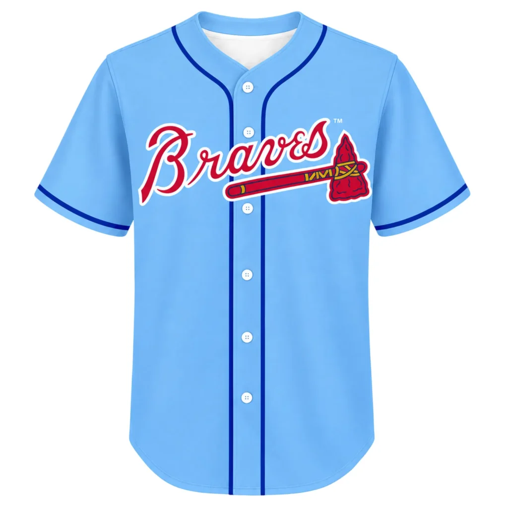 Braves Blue Jersey – Vibrant Atlanta Custom Style