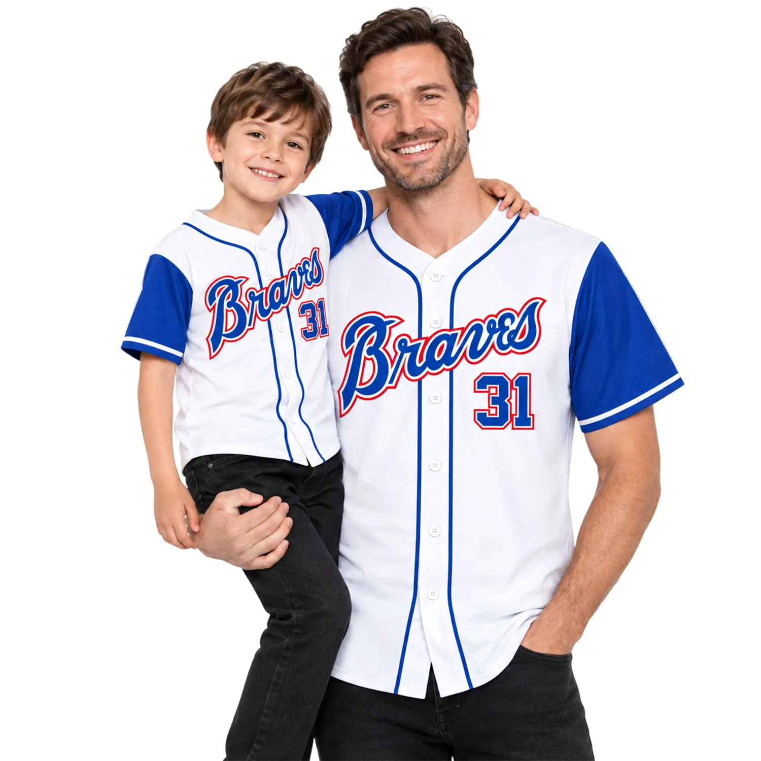 Braves White Baseball Jersey Special Fan Style - Image 4