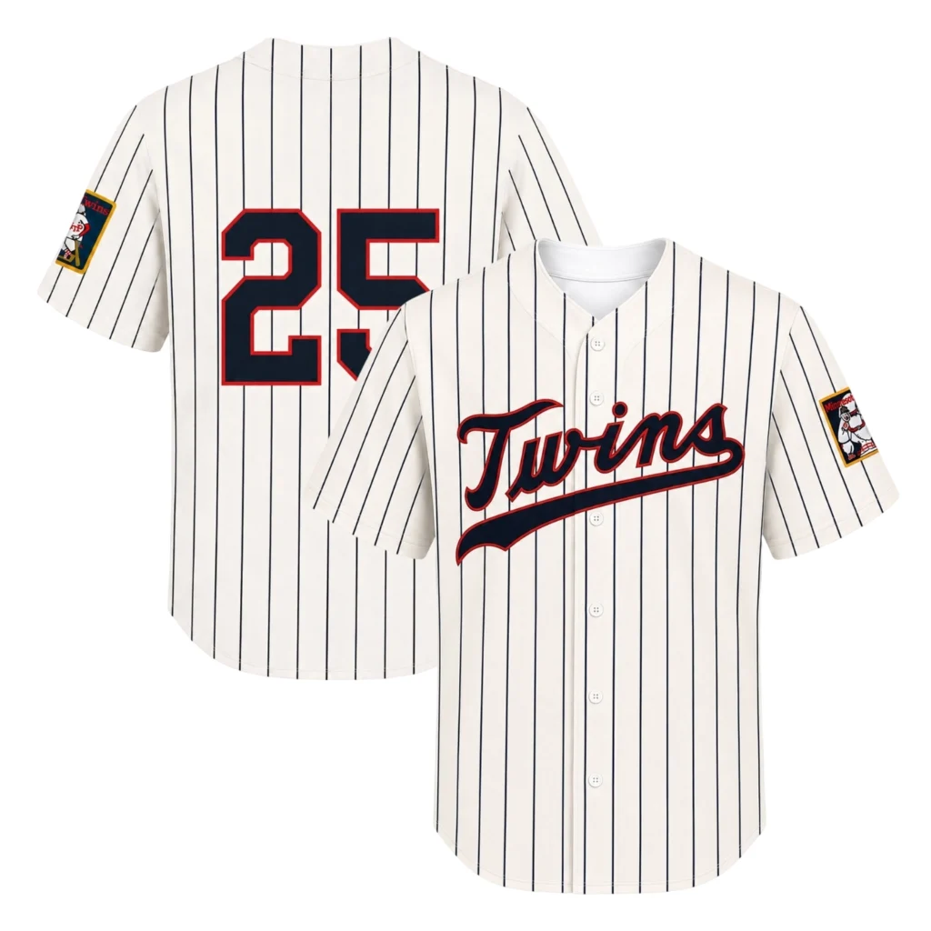 Byron Buxton Twins Jersey Bold Cream Retro Pinstripe 2026