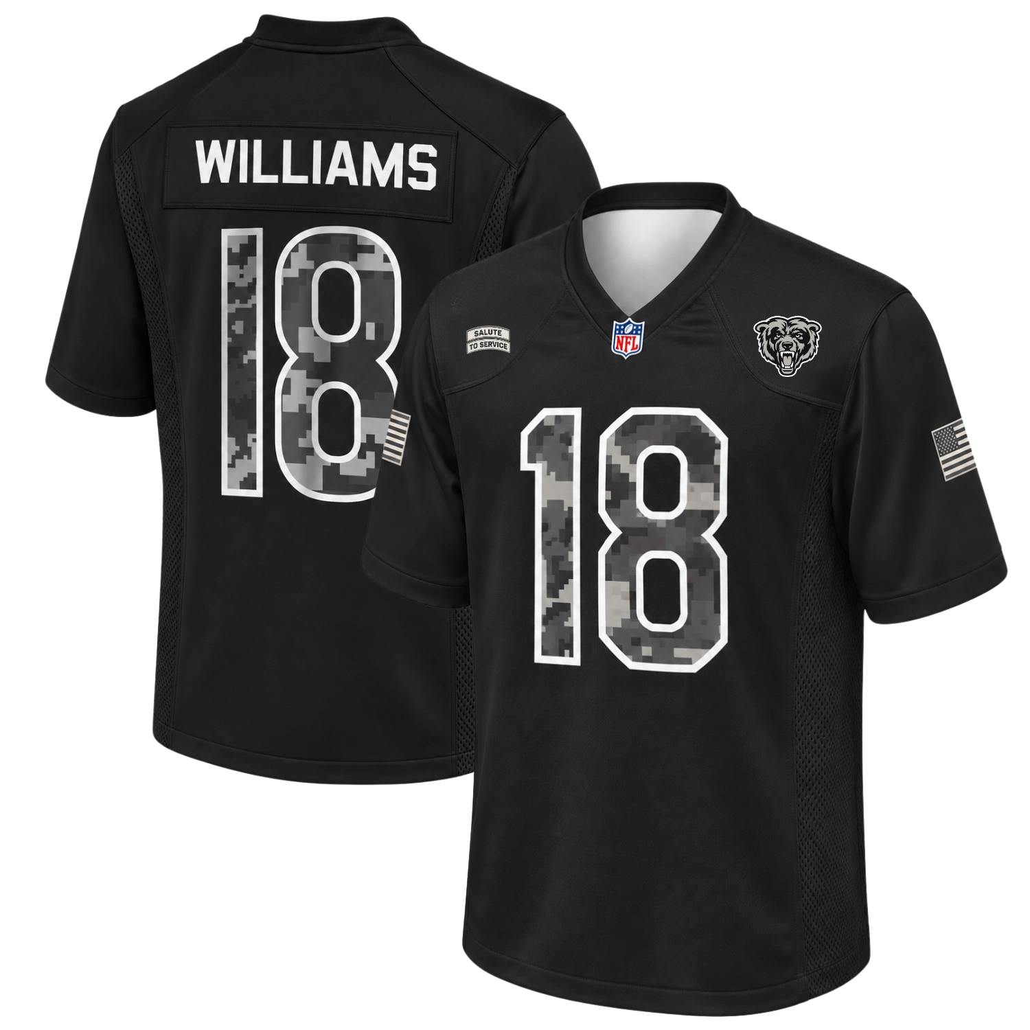 Caleb Williams Salute to Service Jersey - Bold Gear