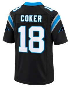 Carolina Panthers Coker Black Jersey - Fierce Edge