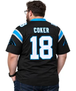 Carolina Panthers Coker Black Jersey - Fierce Edge