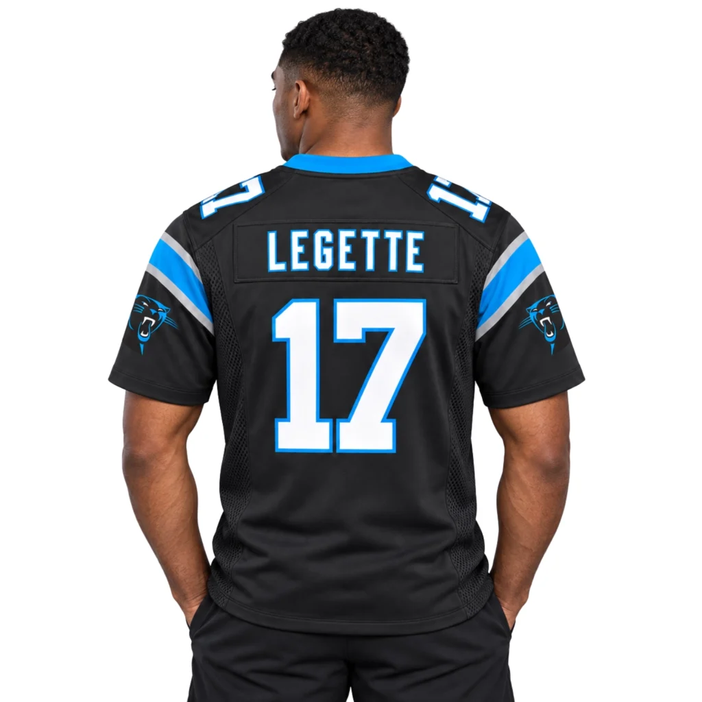 Carolina Panthers Legette Black Jersey - Bold GameDay Look