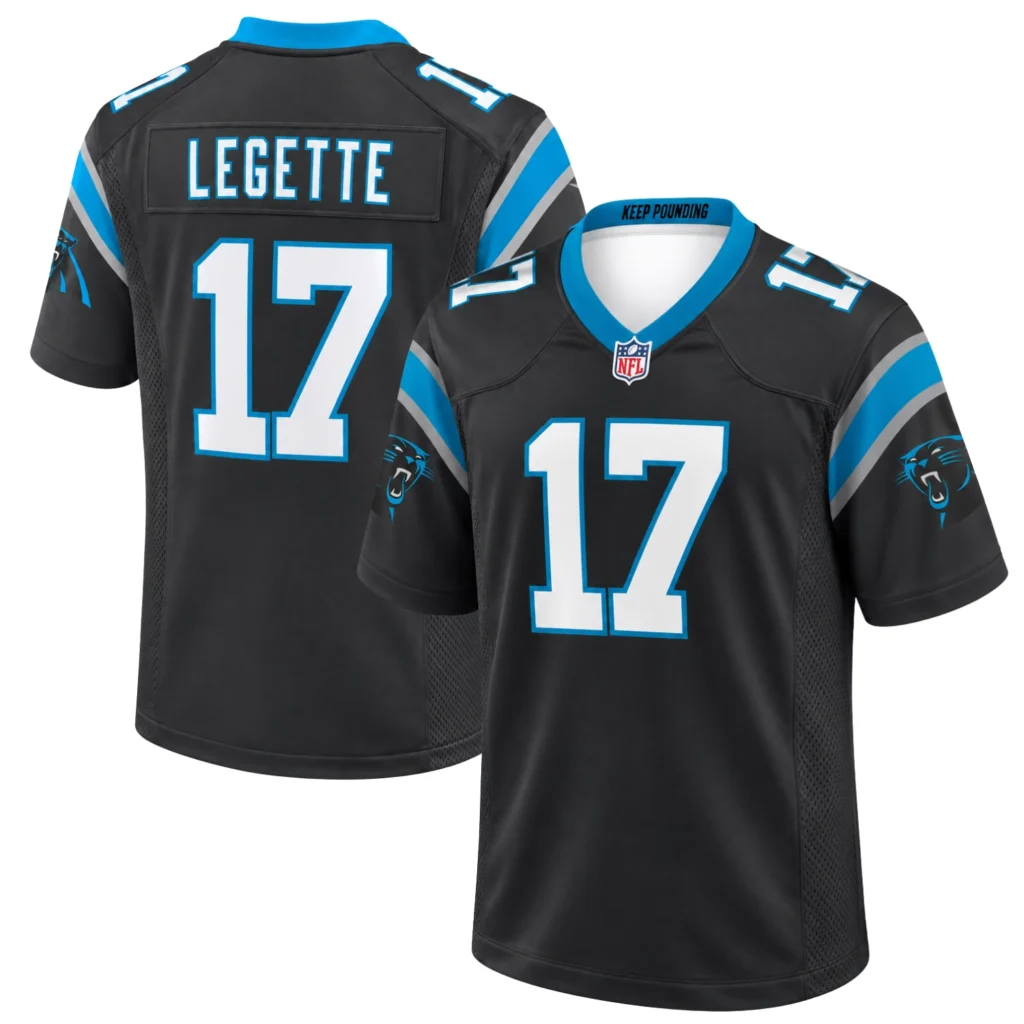 Carolina Panthers Legette Black Jersey - Bold GameDay Look