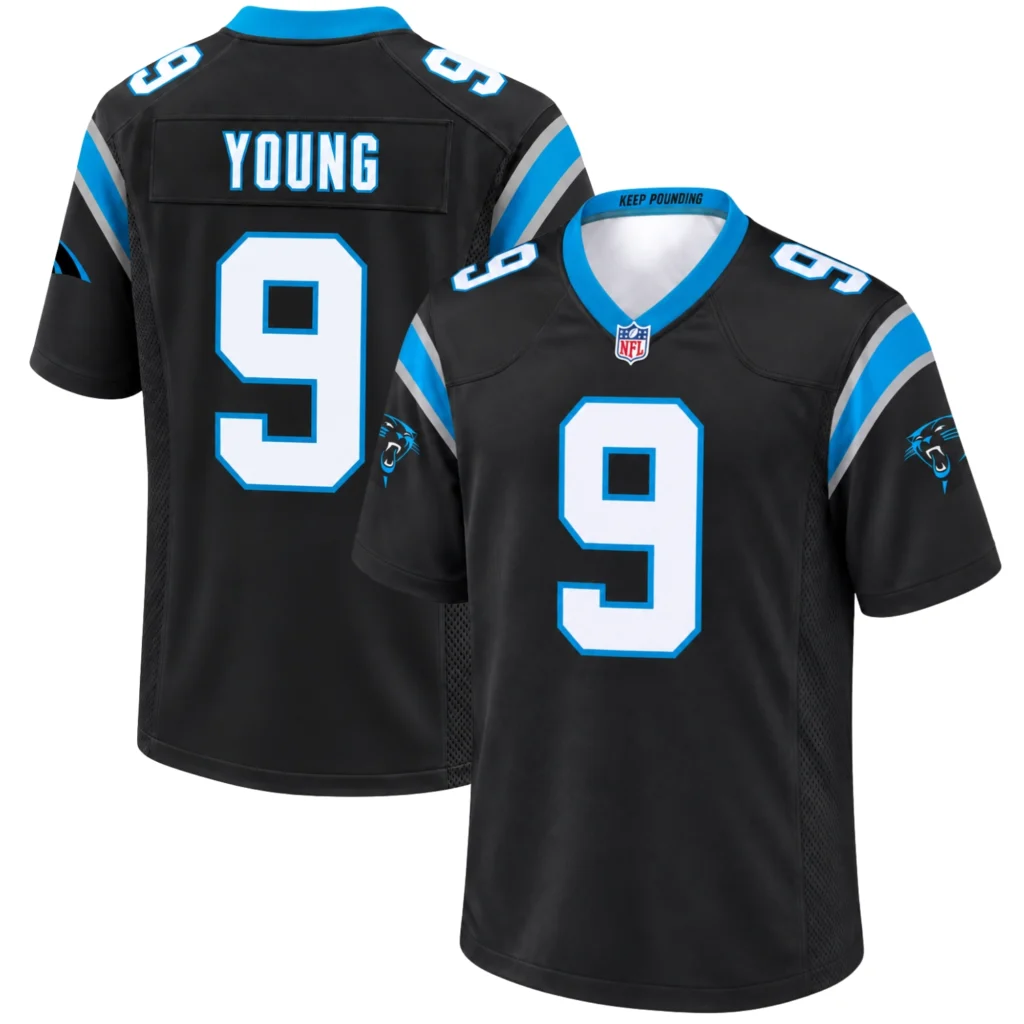Carolina Panthers Young Black Jersey - Bold Game Day