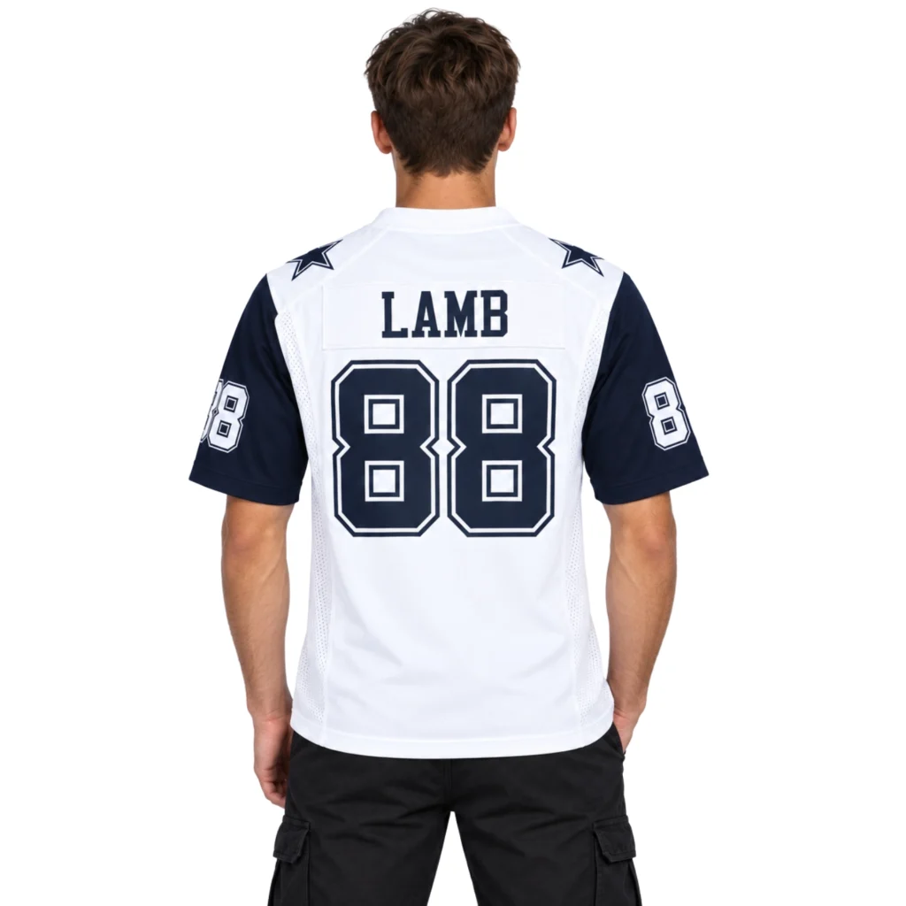 CeeDee Lamb White Jersey - Stunning Game Look