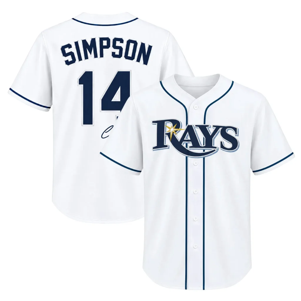 Chandler Simpson Signature Tampa Bay Rays Brilliant Jersey