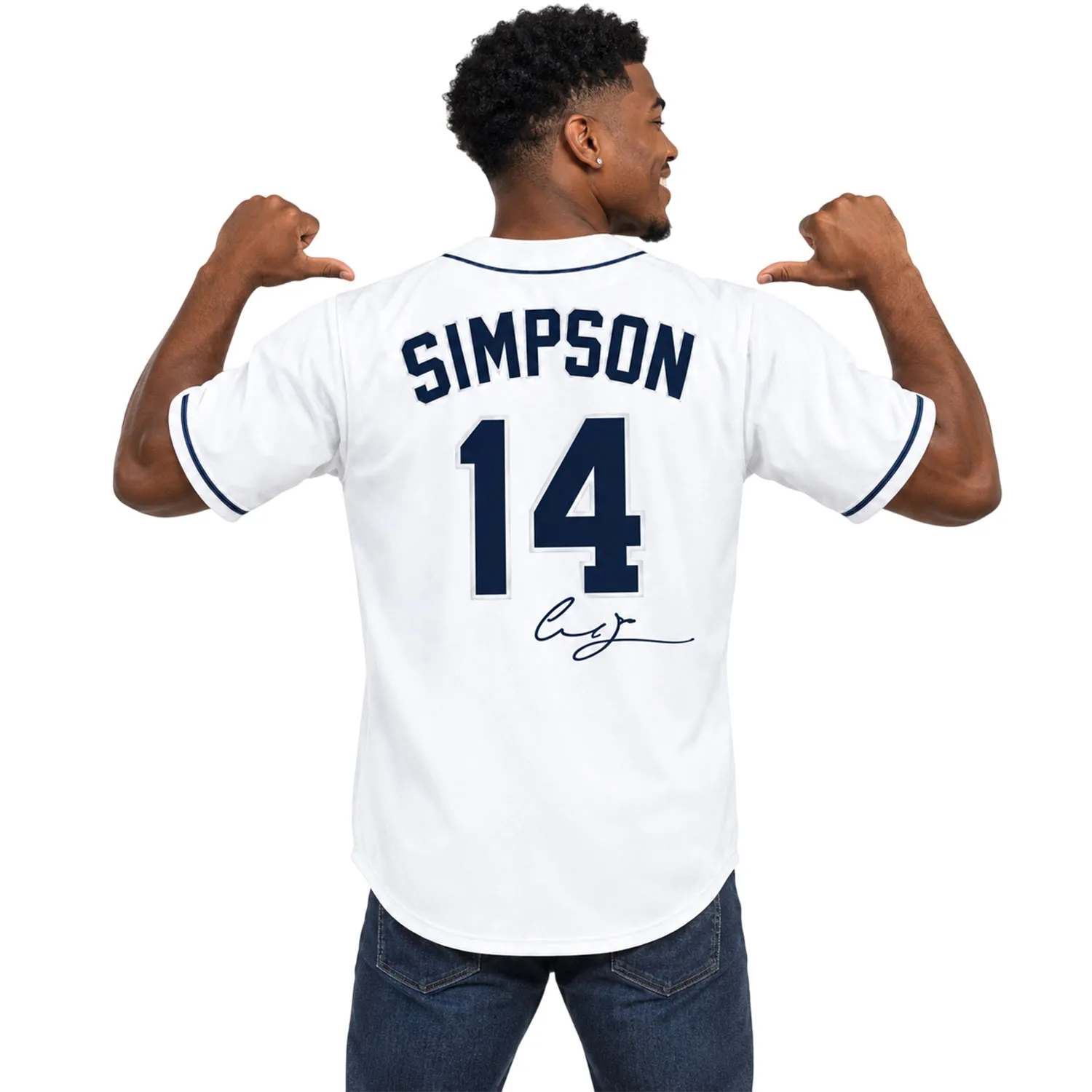 Chandler Simpson Signature Tampa Bay Rays Brilliant Jersey - Image 4