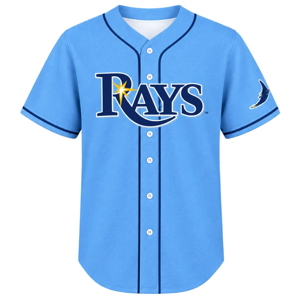 Chandler Simpson Tamba Bay Rays Jersey Bold Name & Number