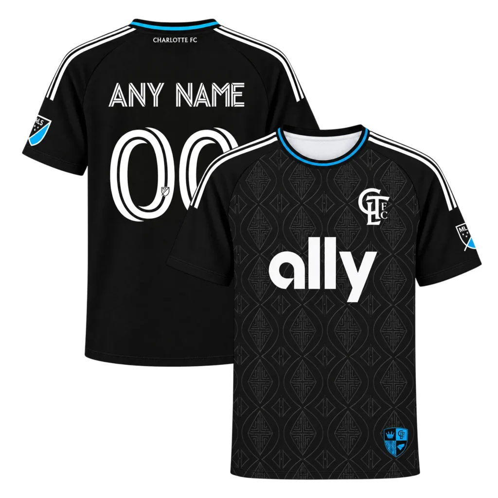 Charlotte FC Black Jersey 2026 Bold MLS Fanwear