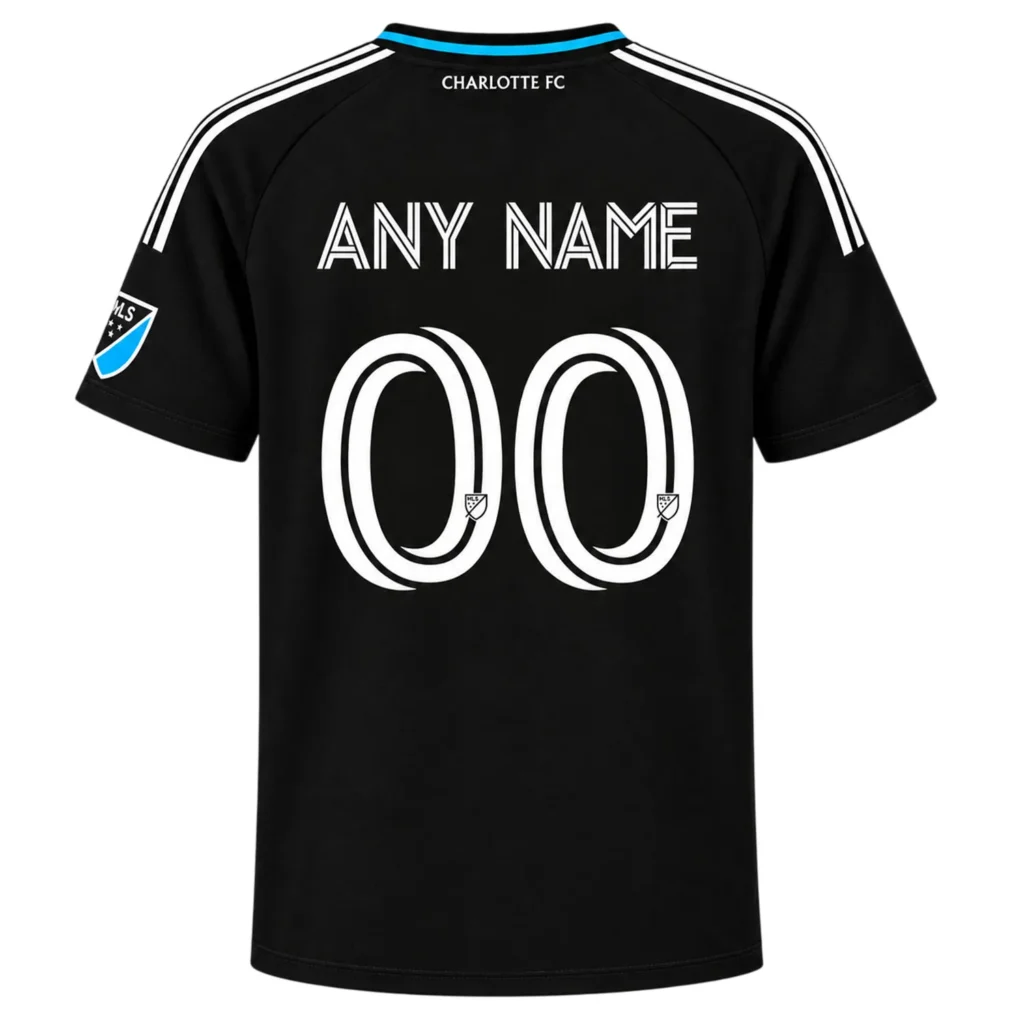 Charlotte FC Black Jersey 2026 Bold MLS Fanwear