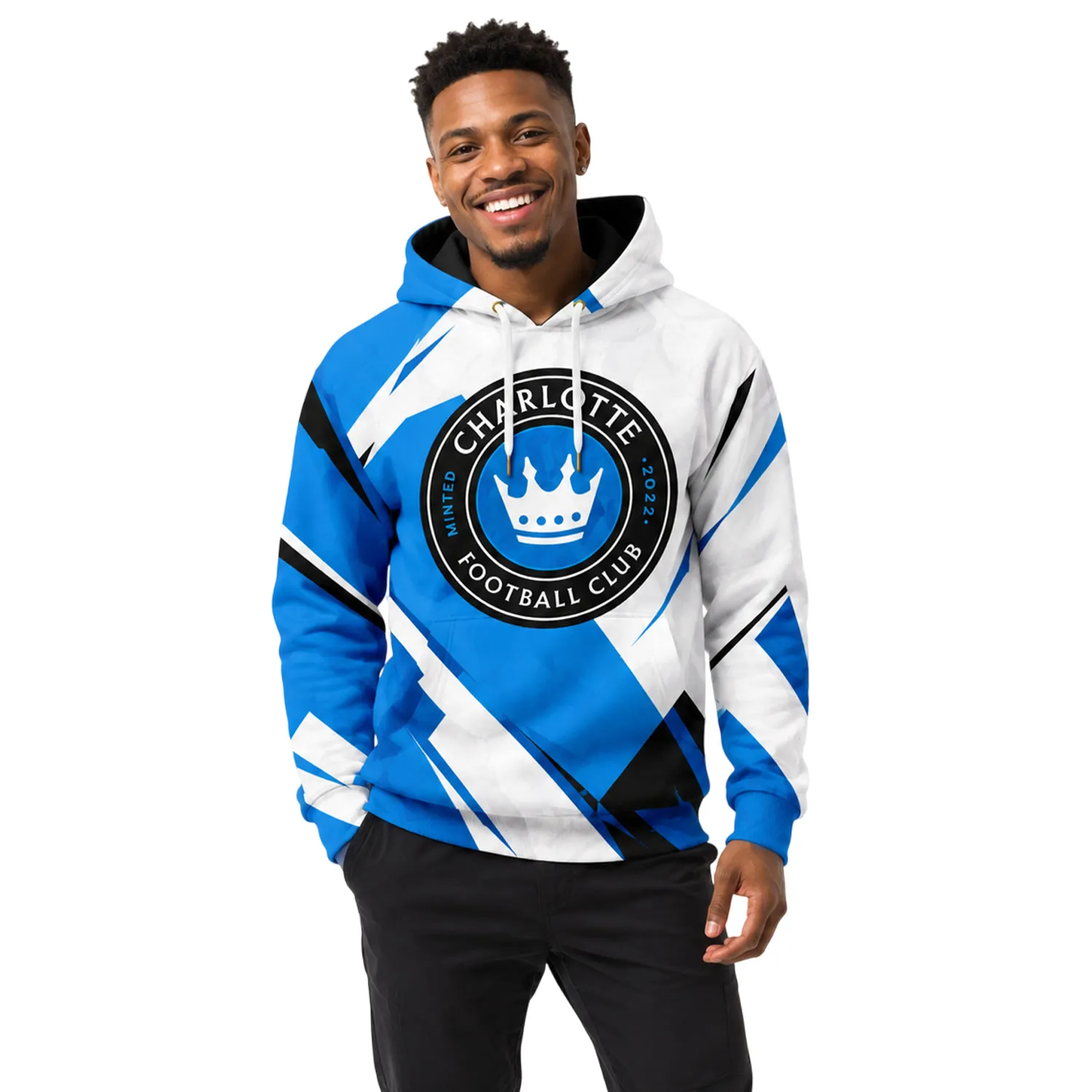 Charlotte FC Hoodie Custom Vibrant Name and Number - Image 4