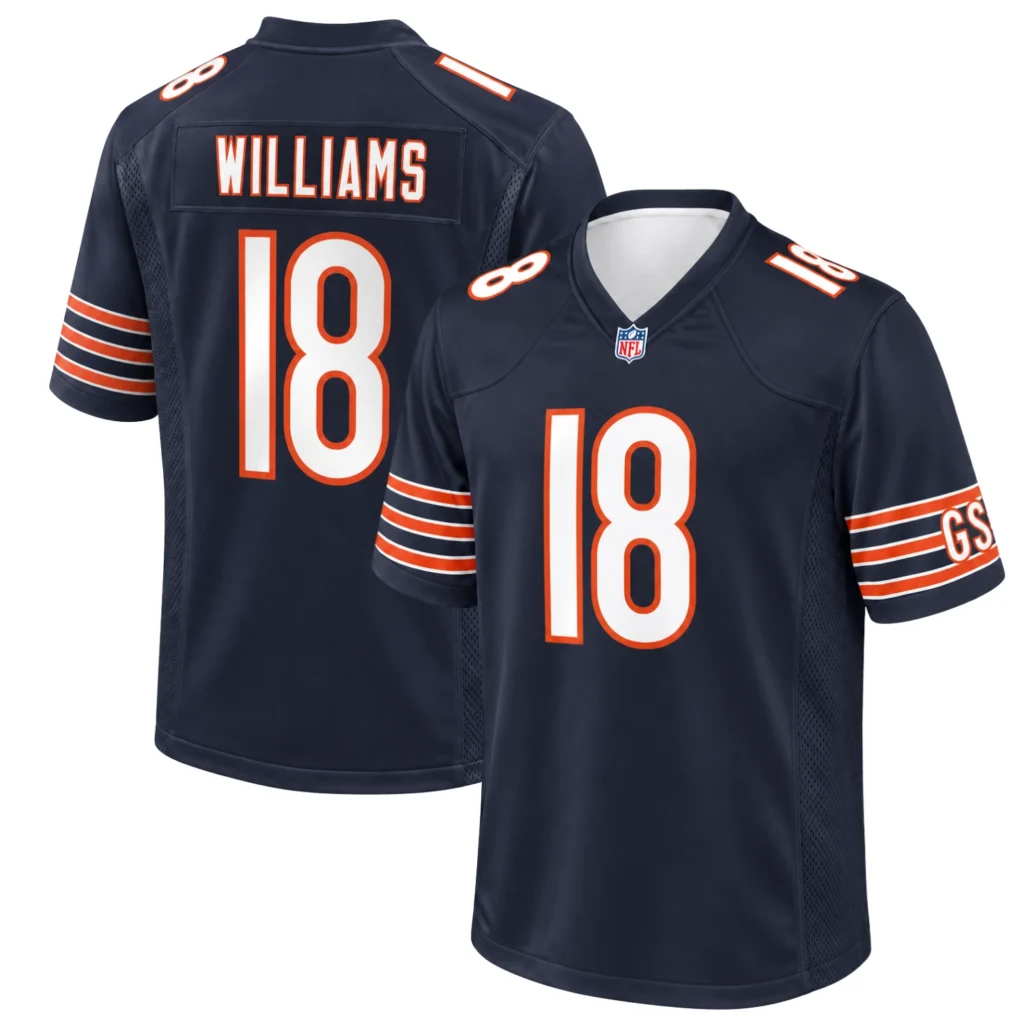 Chicago Bears Caleb Williams Navy Jersey - Stunning Style