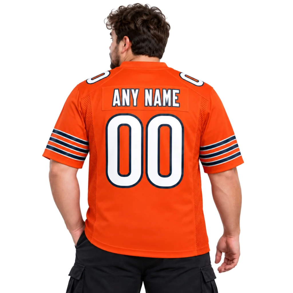 Chicago Bears Custom Orange Jersey - Bold Game Day Look