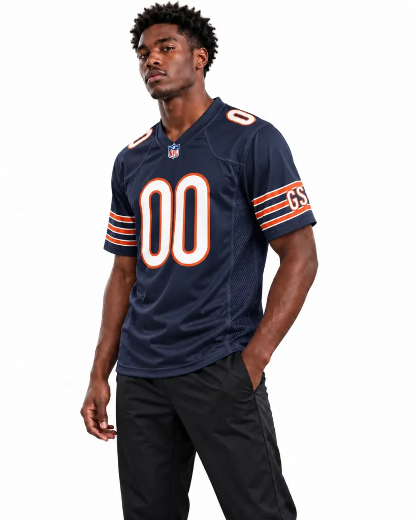 Chicago Bears Navy Jersey - Powerful Fan Spirit